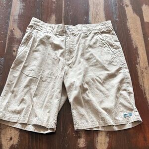 Men's Tan Plaid Shorts